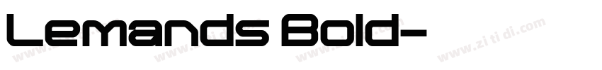 Lemands Bold字体转换